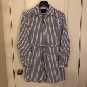 Abercrombie & Fitch | Stripe Tie Waist Shirt Dress